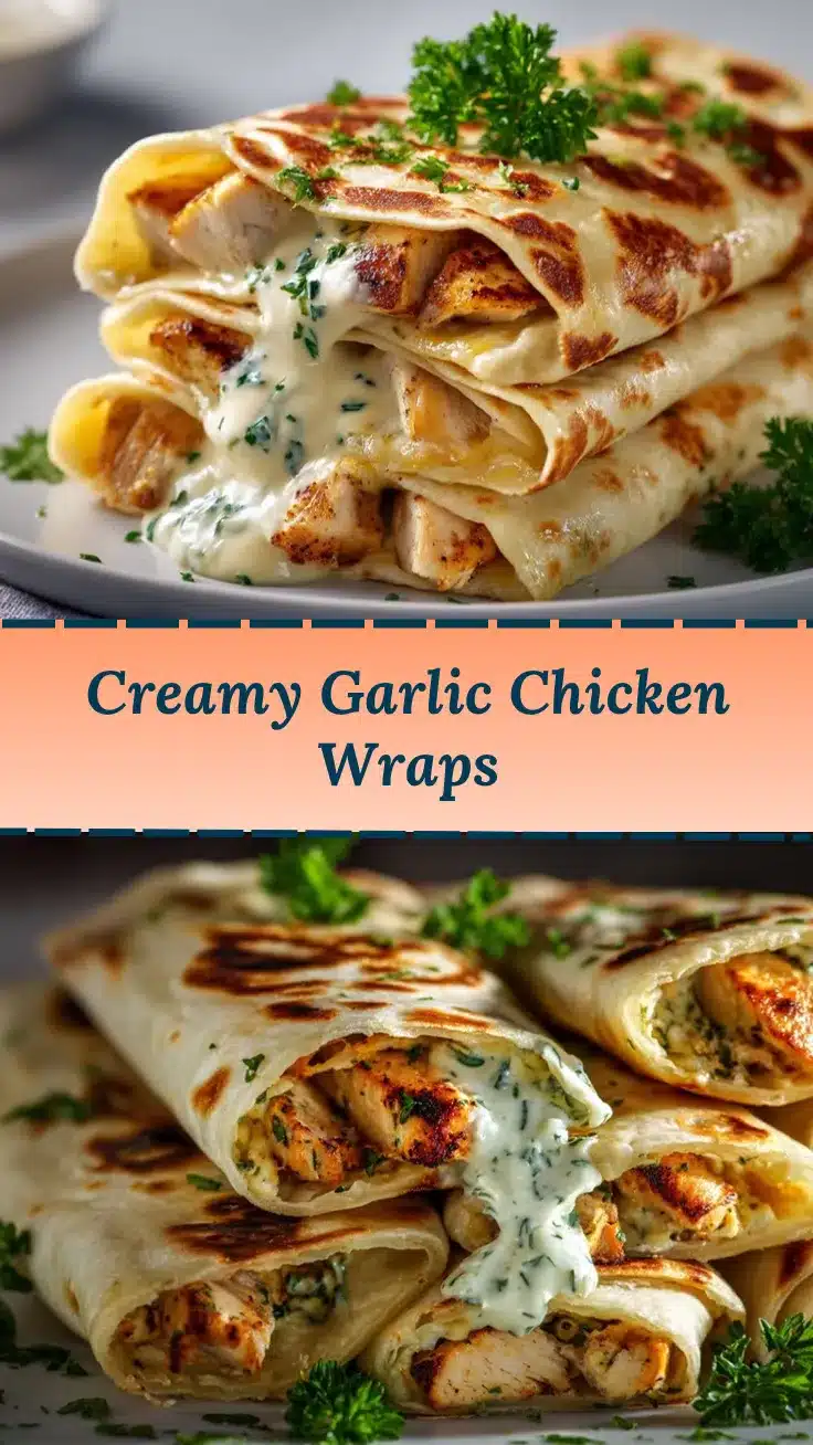 garlic chicken wraps recipe