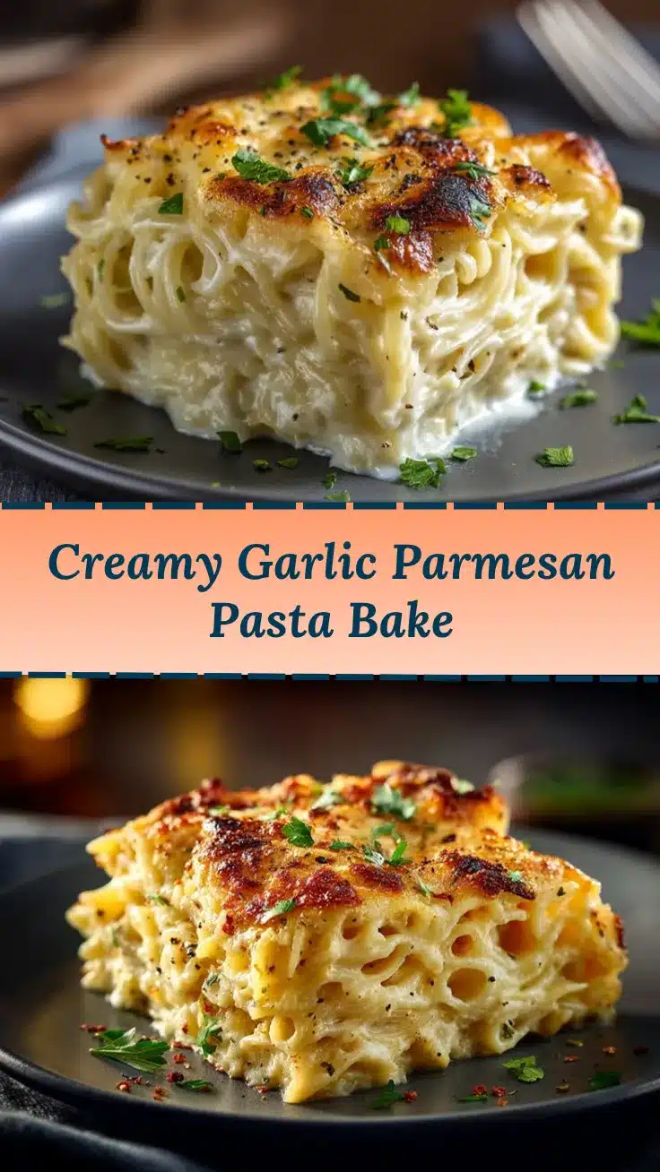Garlic Parmesan Pasta Bake recipe