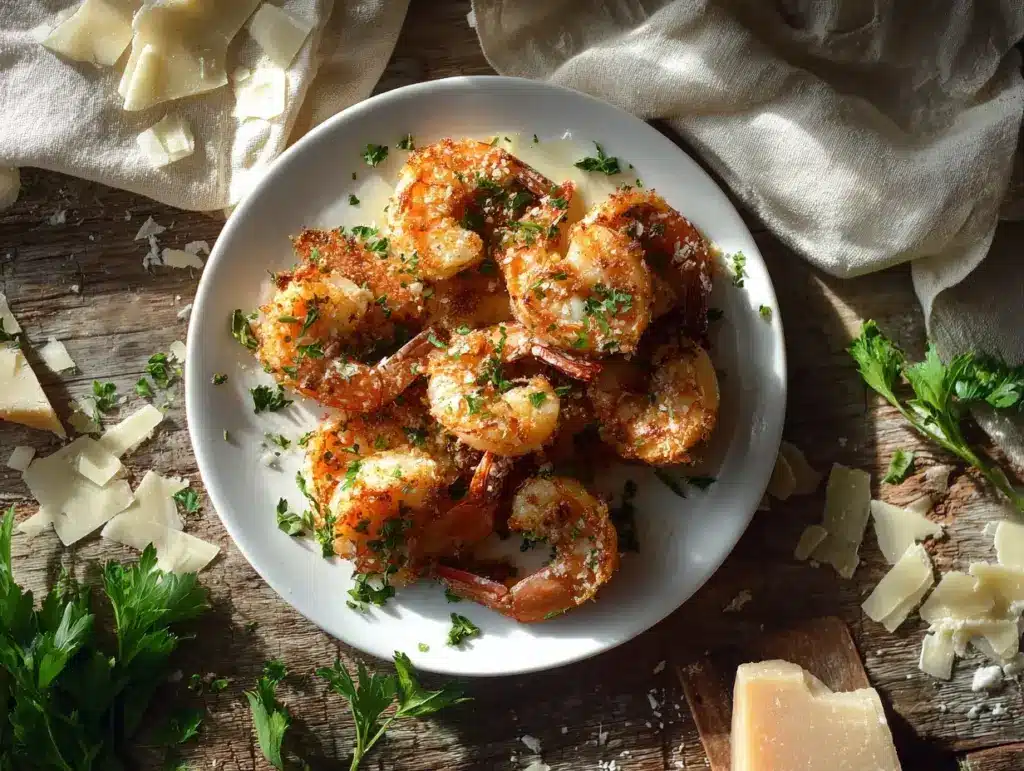 Garlic Parmesan Roasted Shrimp - featured image