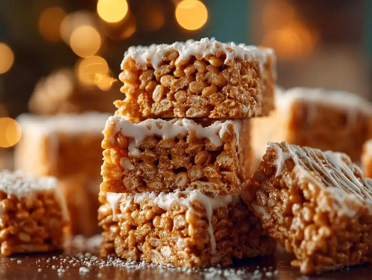Gingerbread Rice Krispie Treats preparation steps