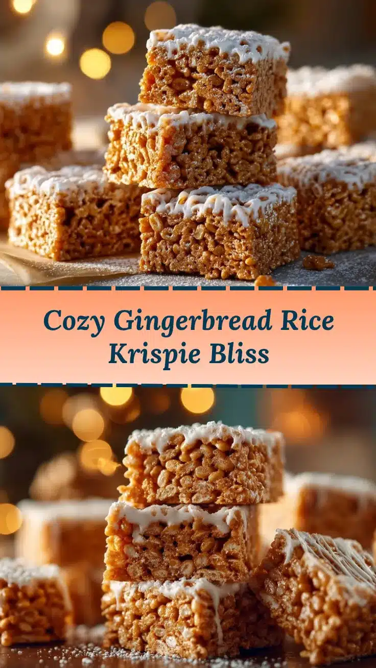 Gingerbread Rice Krispie Treats recipe