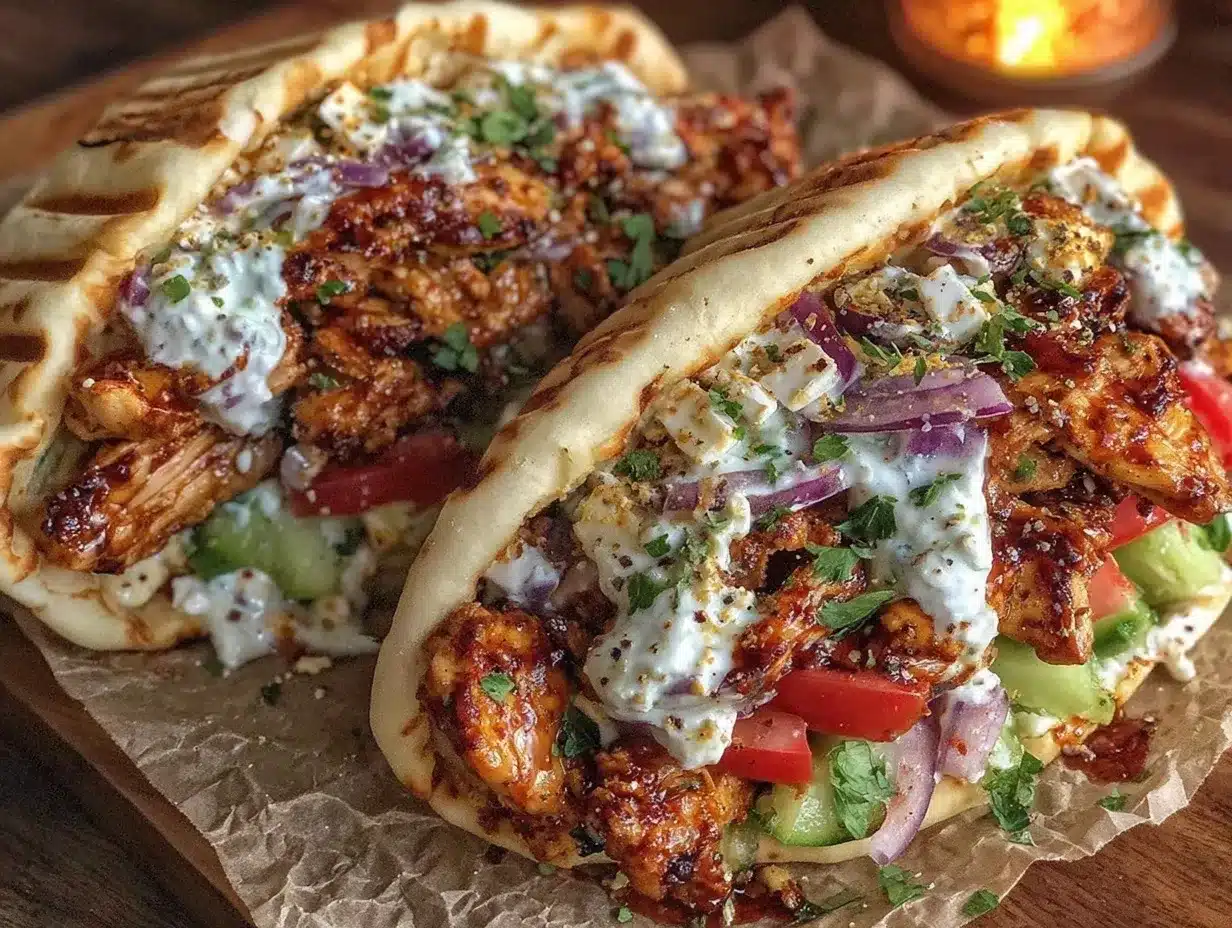 Greek Chicken Gyros preparation steps