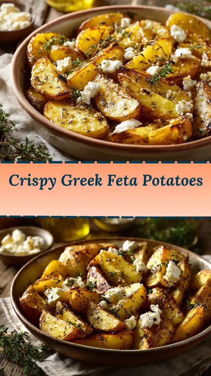 Greek Feta Roast Potatoes recipe