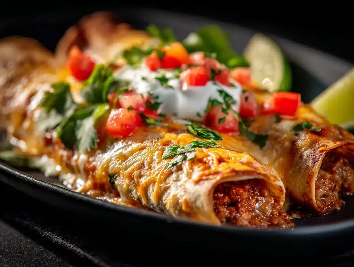 ground beef enchiladas preparation steps