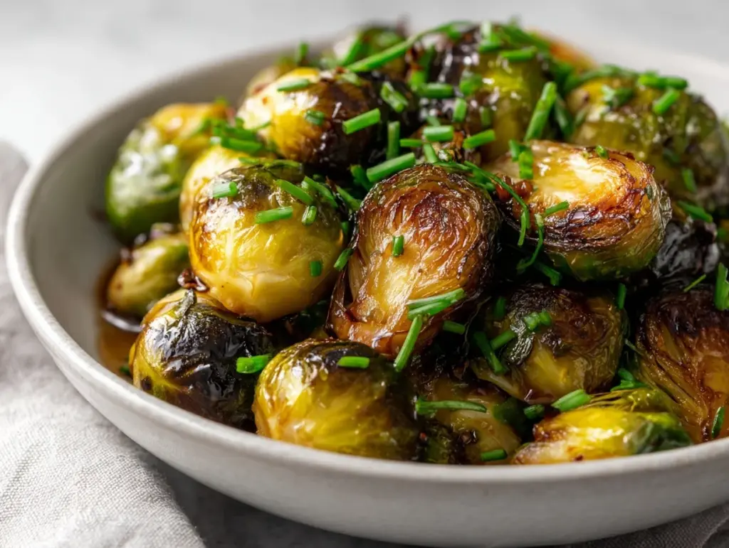 Honey Balsamic Brussels Sprouts - featured image