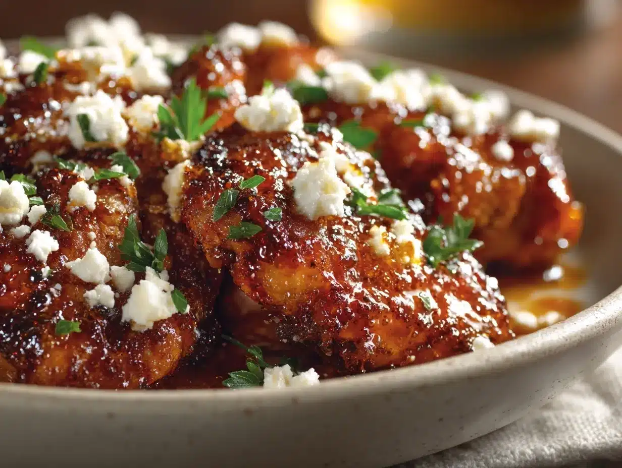 Hot Honey Feta Chicken preparation steps