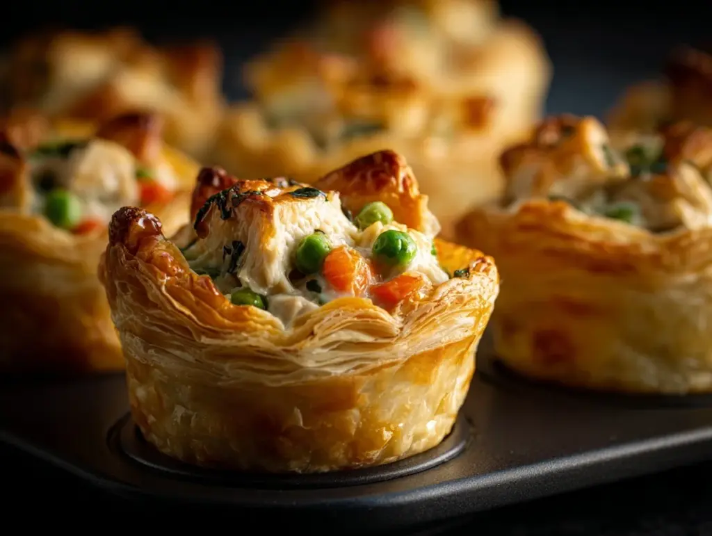 mini chicken pot pies - featured image