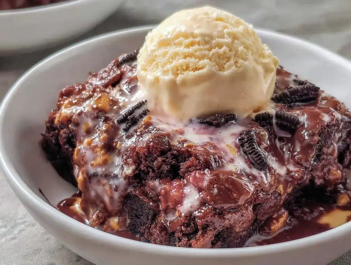 Oreo Dump Cake preparation steps