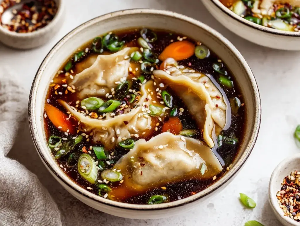 potsticker soup - featured image