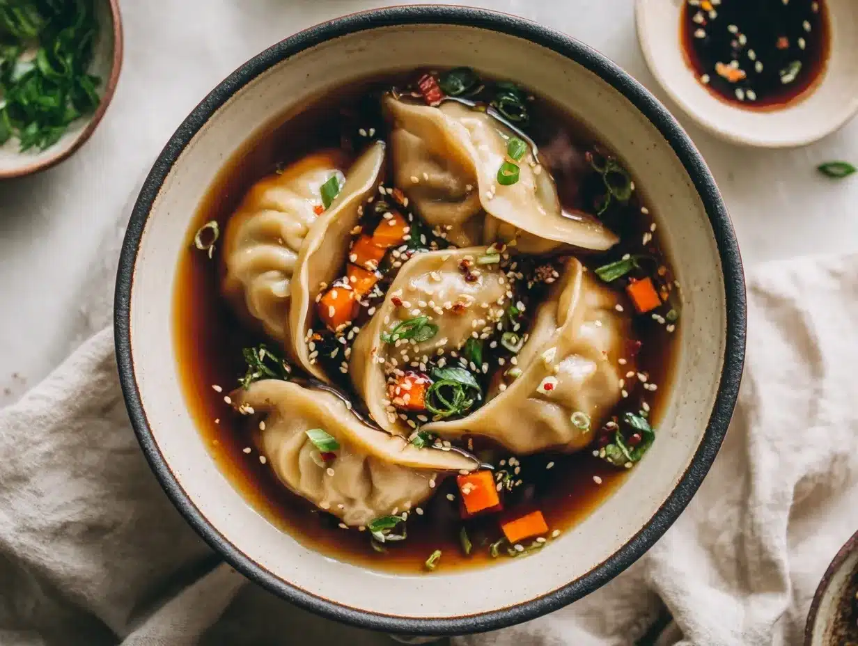 potsticker soup preparation steps
