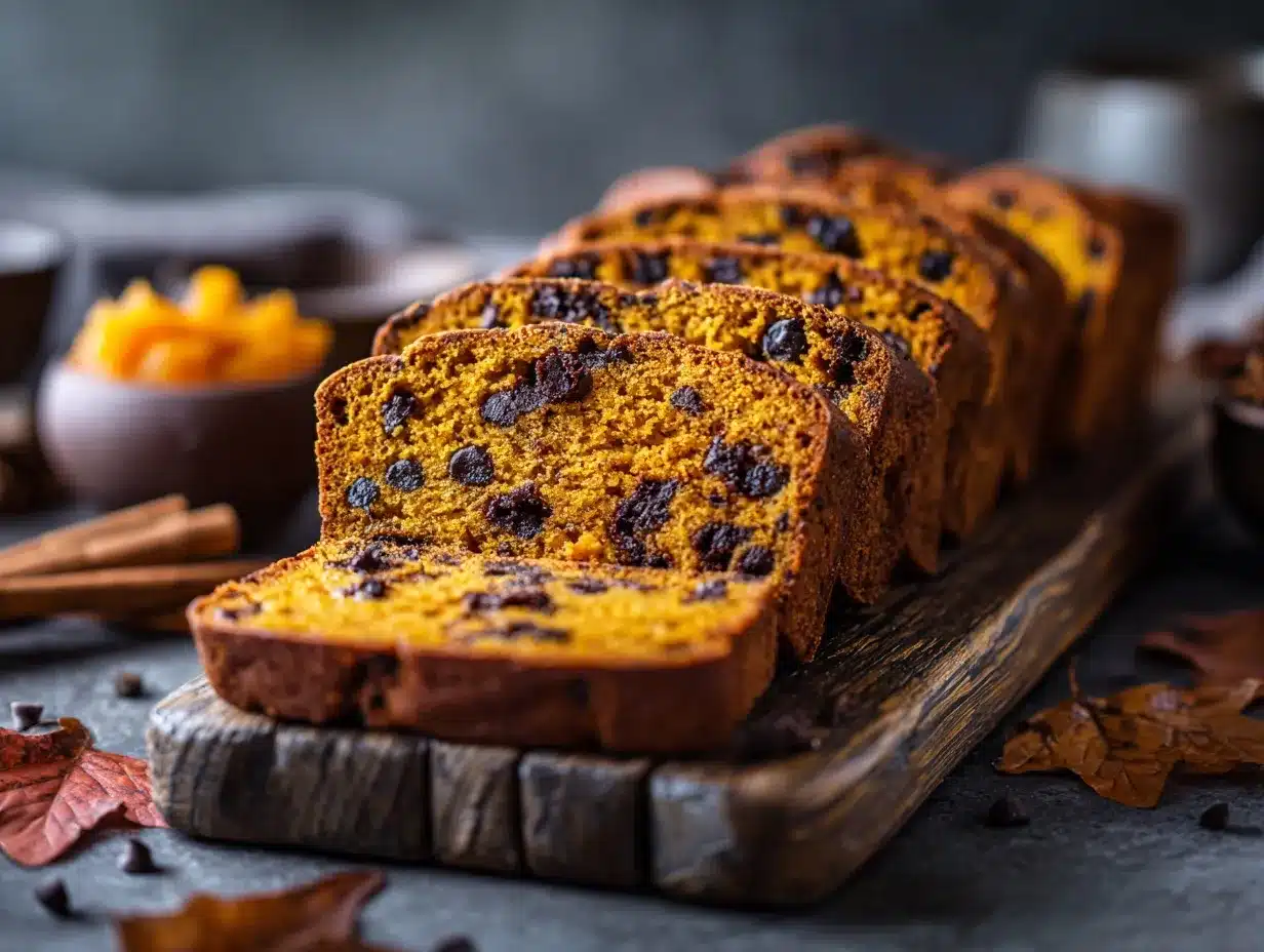 pumpkin chocolate chip bread preparation steps