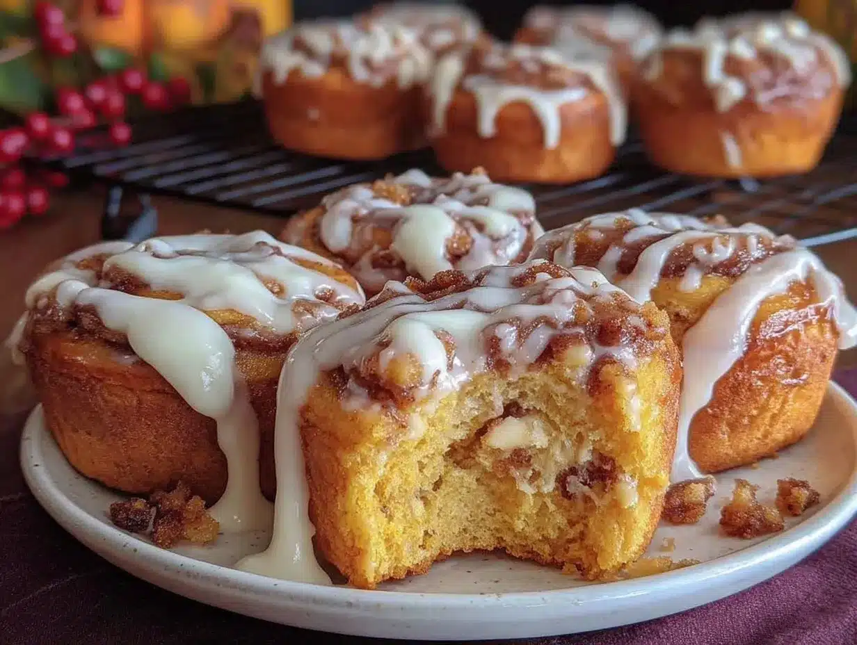 pumpkin cinnamon roll muffins preparation steps