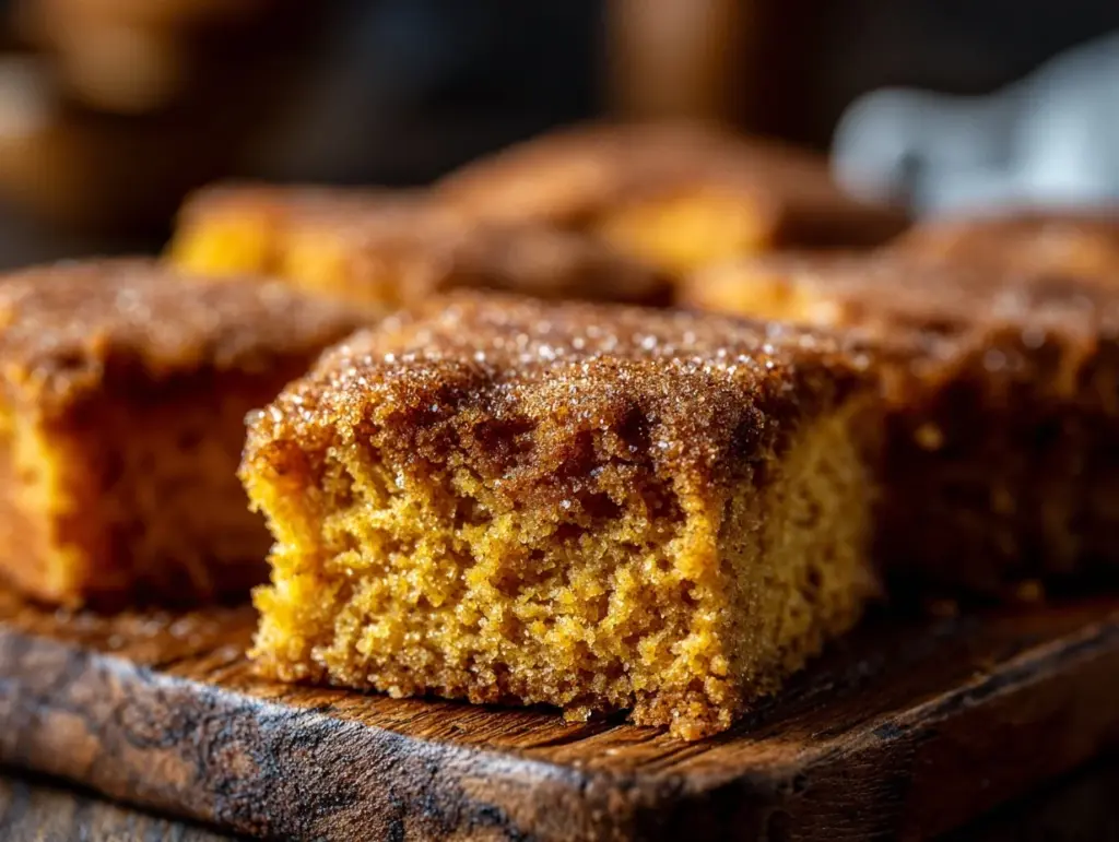 Pumpkin Snickerdoodle Snack Cake - featured image