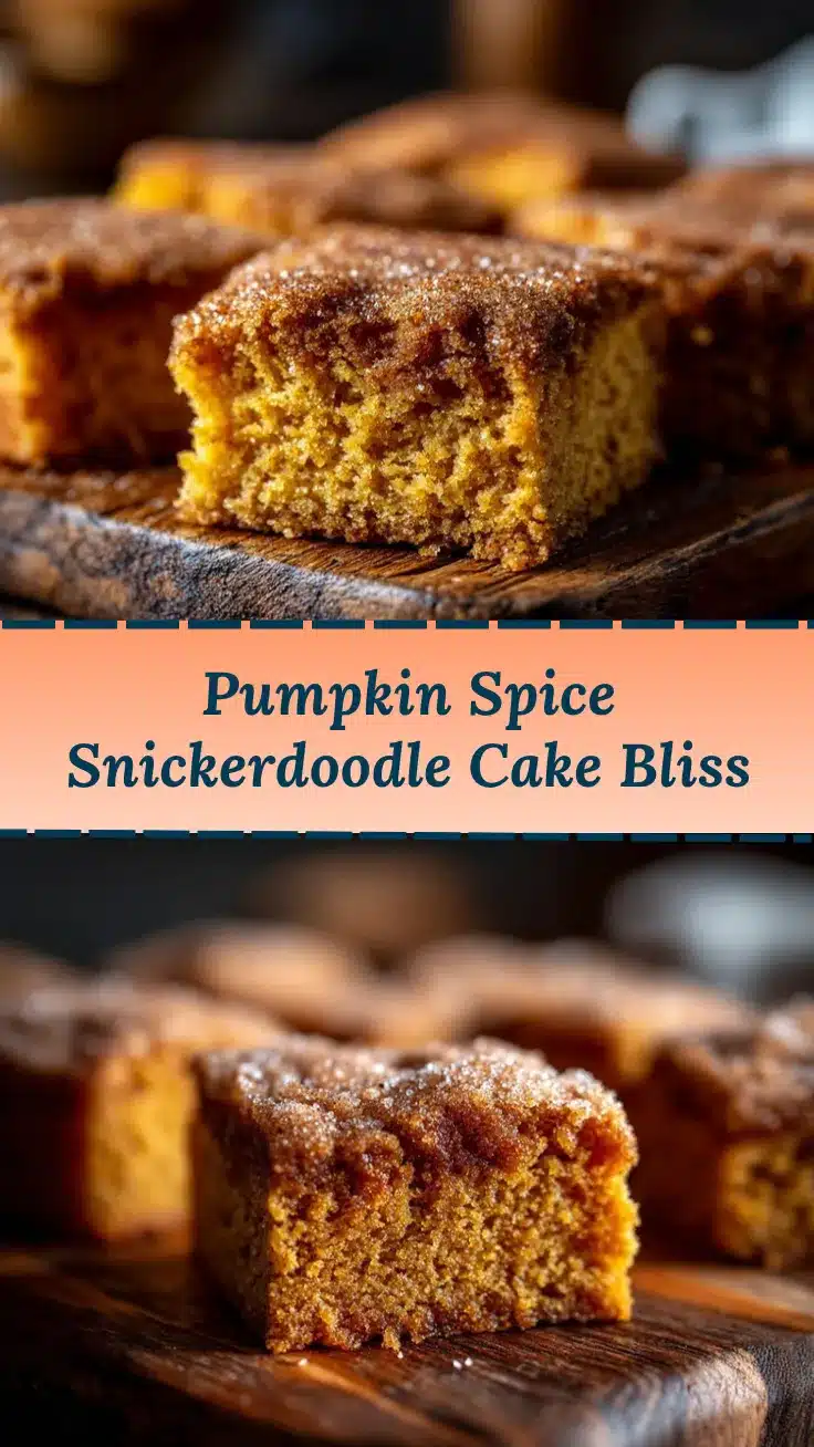 Pumpkin Snickerdoodle Snack Cake recipe