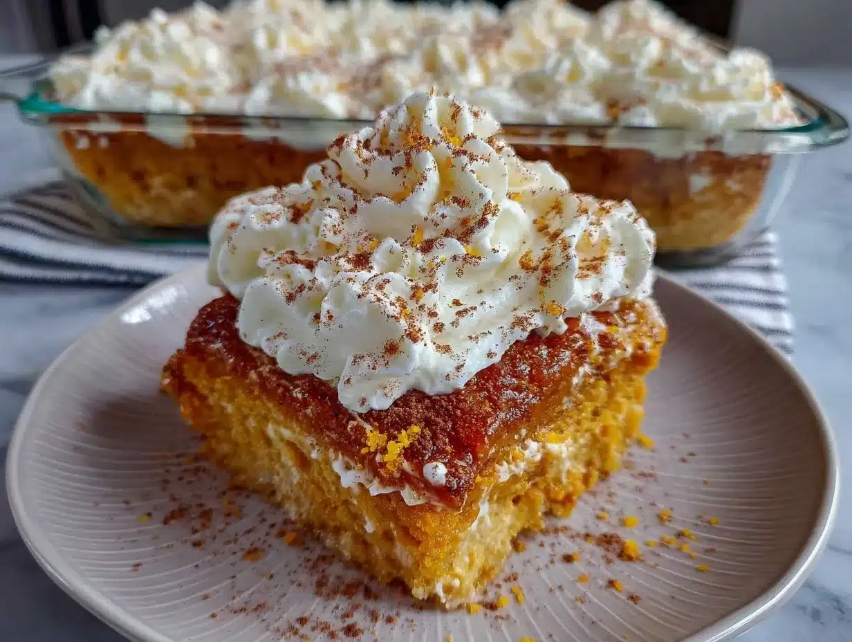 pumpkin spice tres leches cake preparation steps