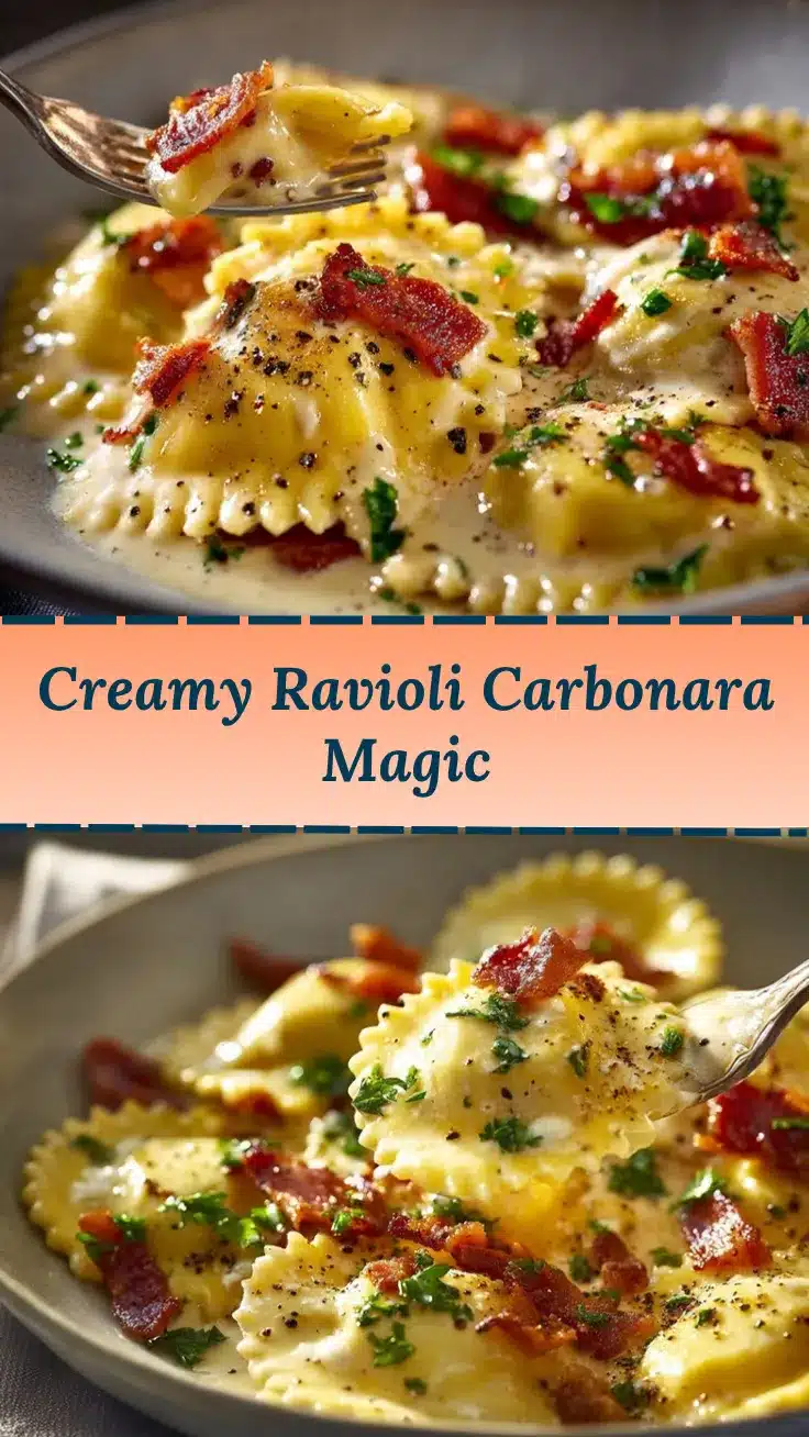 Ravioli Carbonara recipe
