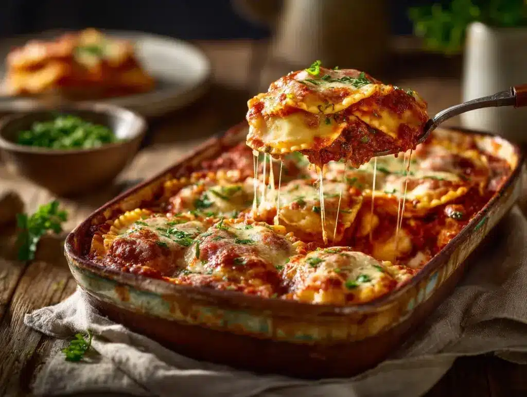ravioli casserole - featured image