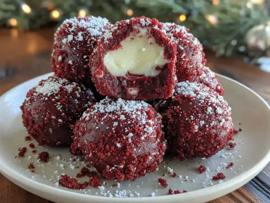 red velvet truffles - featured image