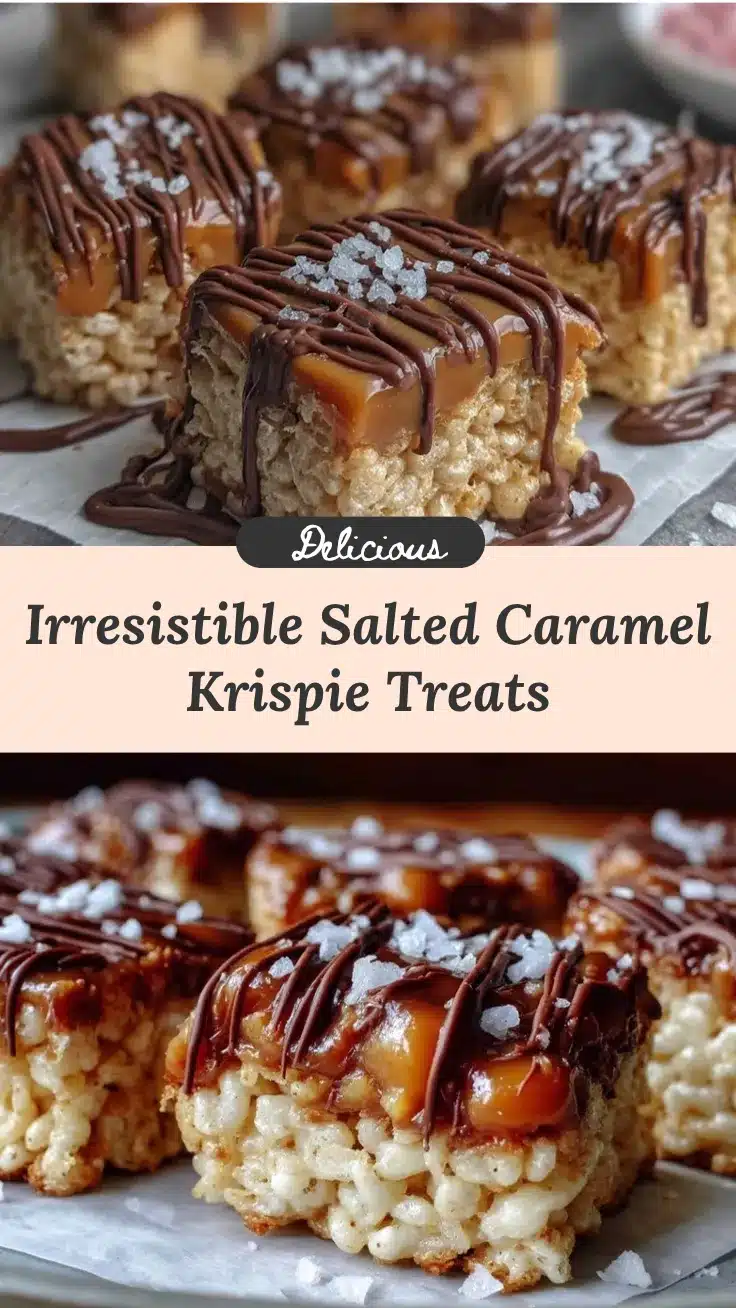 salted caramel Rice Krispie treats recipe