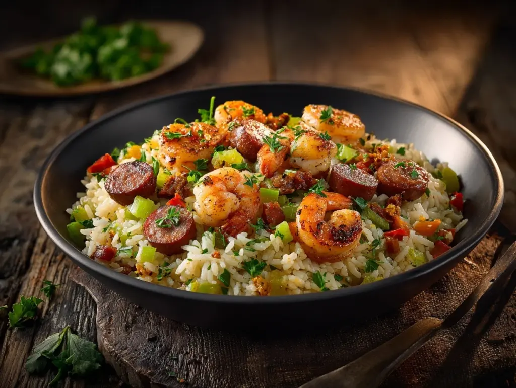 shrimp dirty rice - featured image