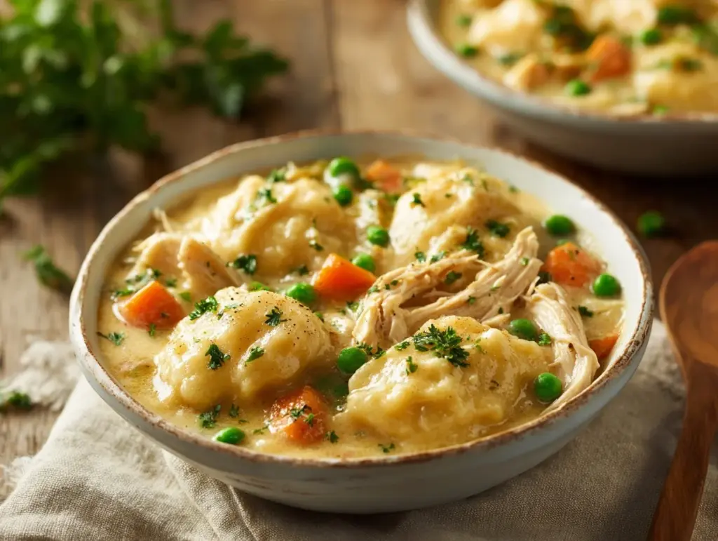 slow cooker chicken and dumplings - featured image