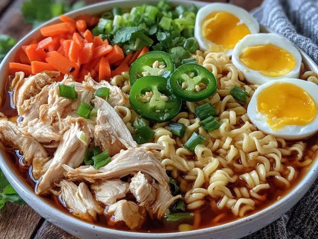 slow cooker chicken ramen - featured image