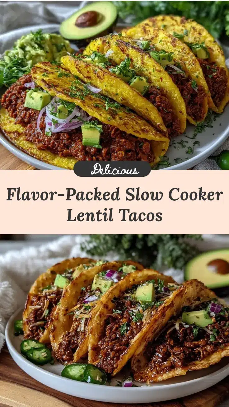 slow cooker lentil tacos recipe