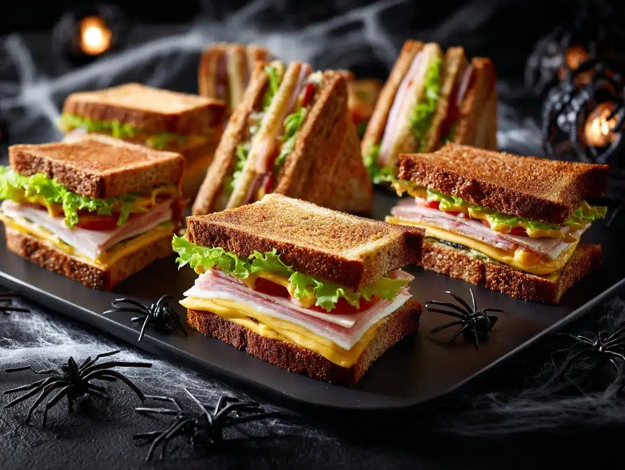 spooky coffin sandwiches preparation steps