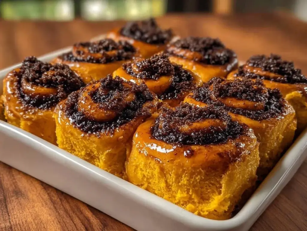 Spooky Halloween Cinnamon Rolls - featured image