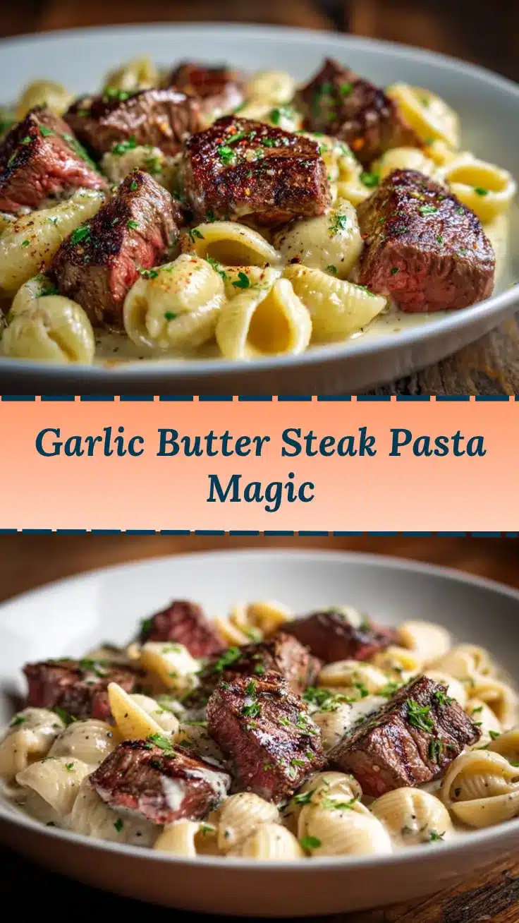 Steak Bites Pasta recipe