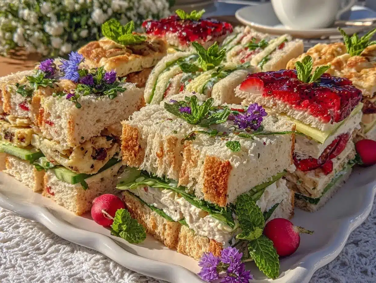 tea sandwiches recipe preparation steps