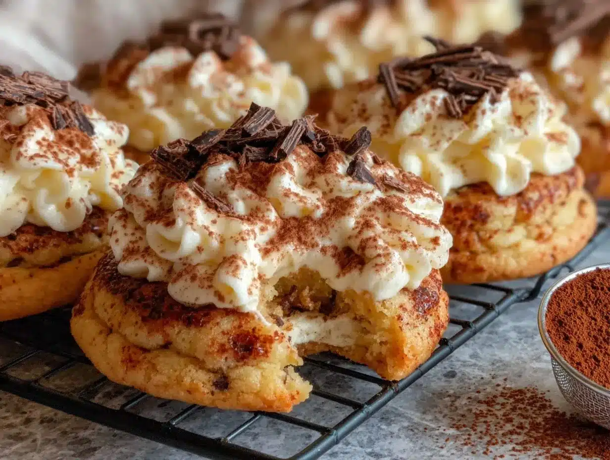 tiramisu cookies preparation steps