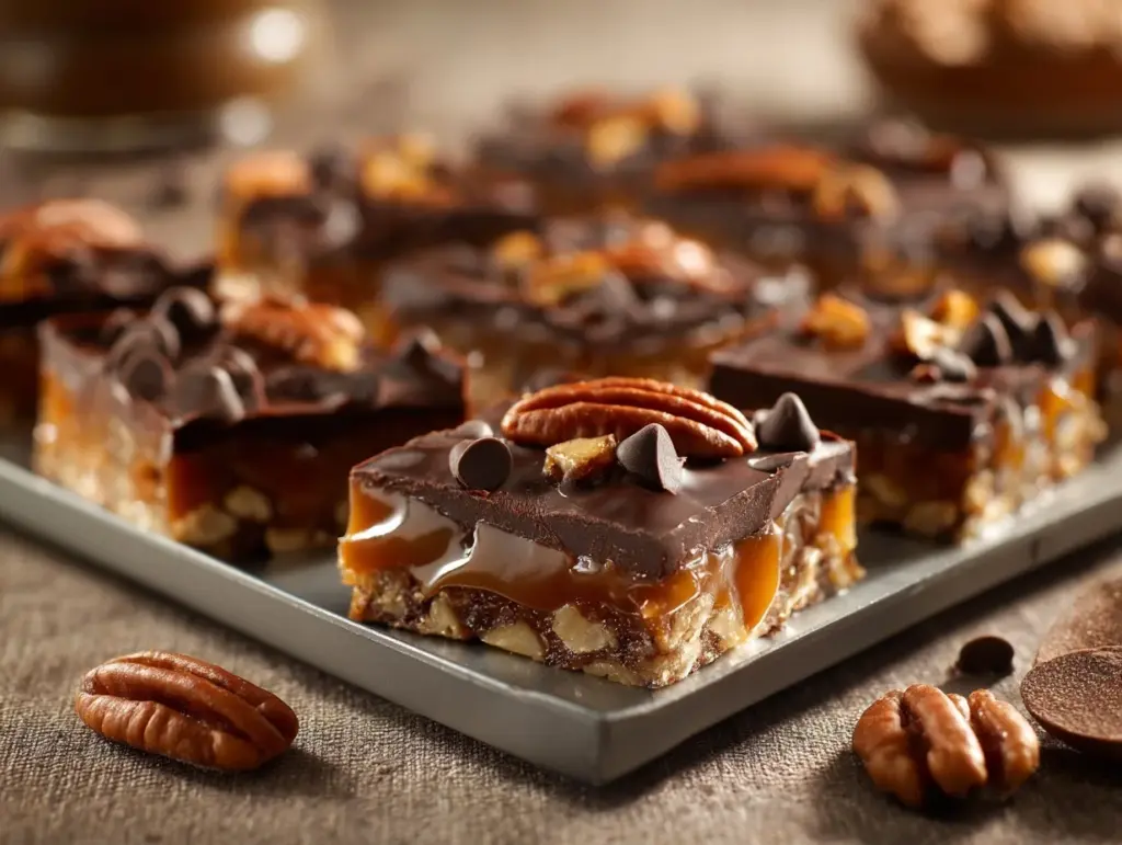 turtle bars recipe - featured image