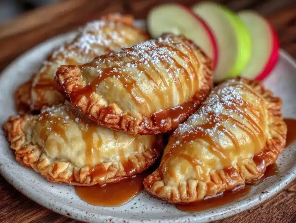 caramel apple empanadas - featured image