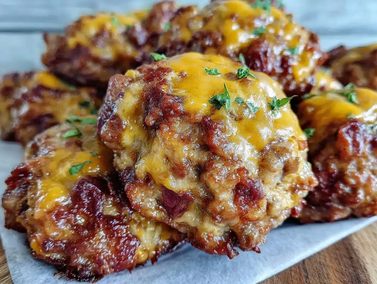 cheesy cream cheese sausage balls preparation steps