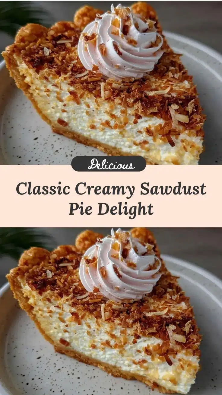 classic creamy sawdust pie recipe recipe