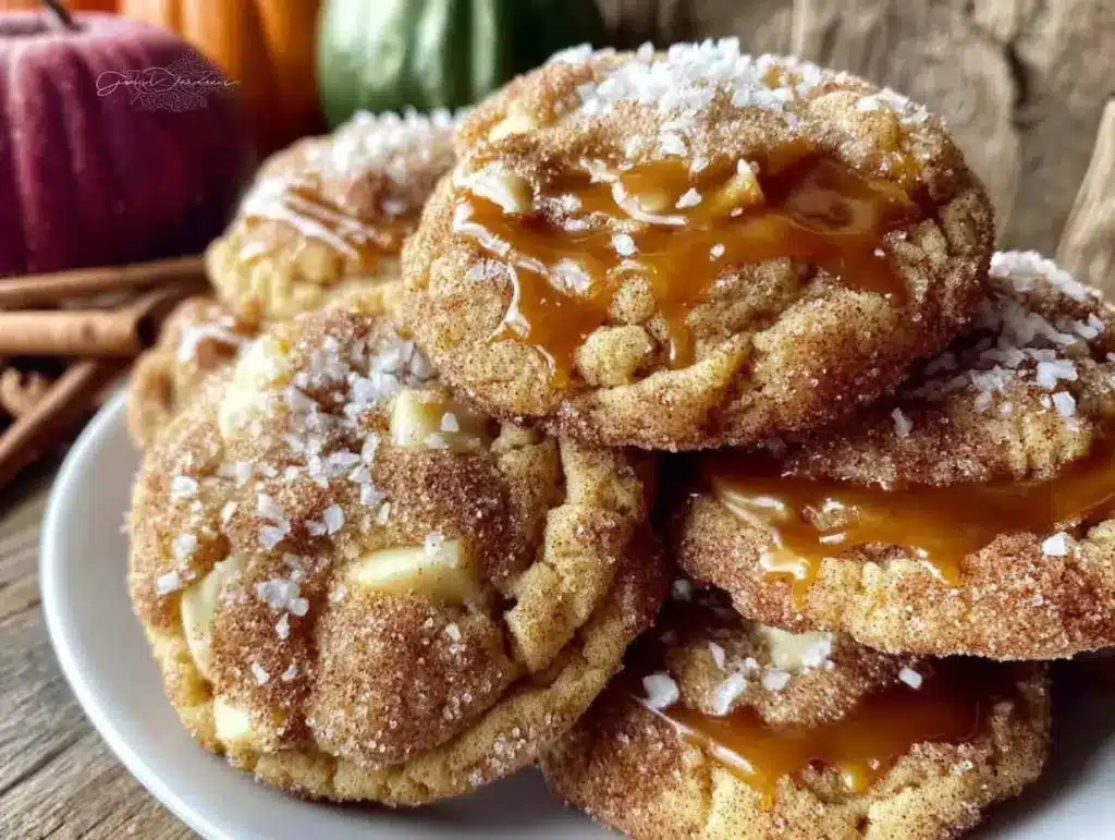 cozy caramel apple snickerdoodles - featured image