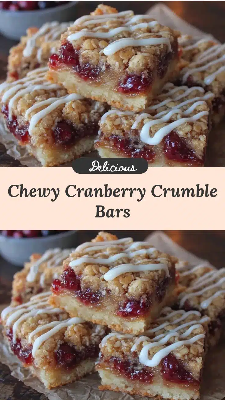 cozy cranberry crumble bars recipe
