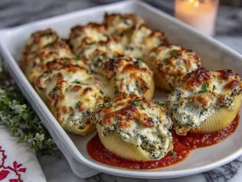 cozy stuffed shells recipe - featured image