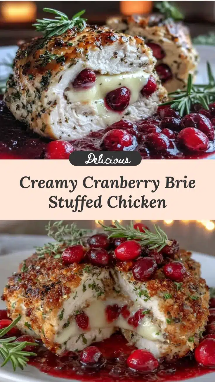 cranberry brie stuffed chicken recipe