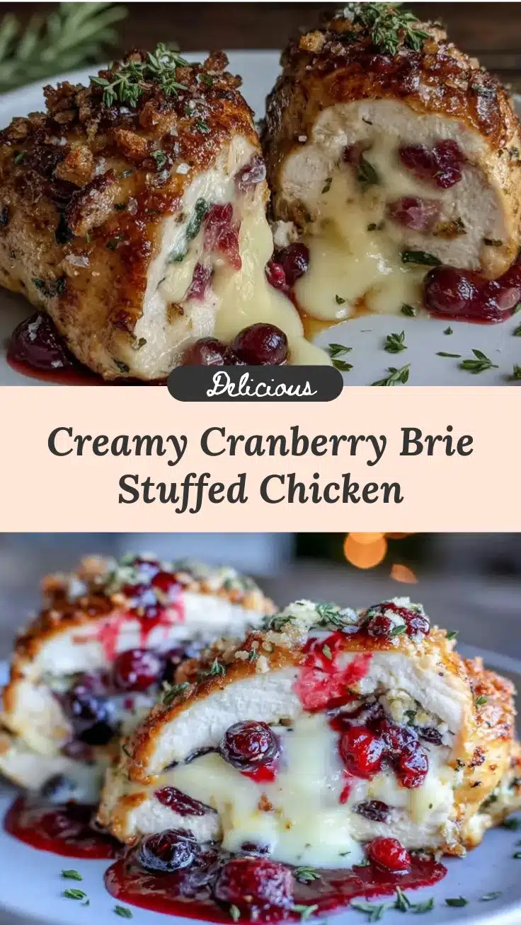 cranberry brie stuffed chicken recipe