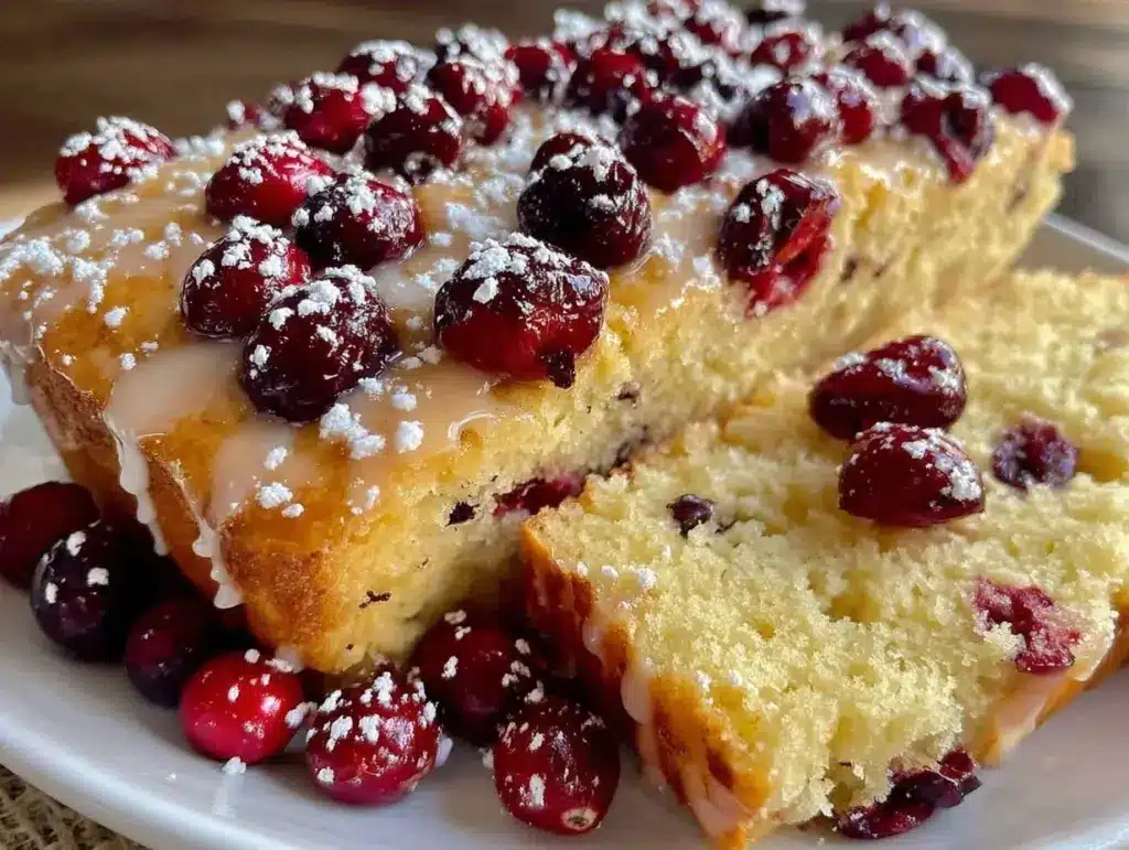 cranberry orange breakfast cake - featured image
