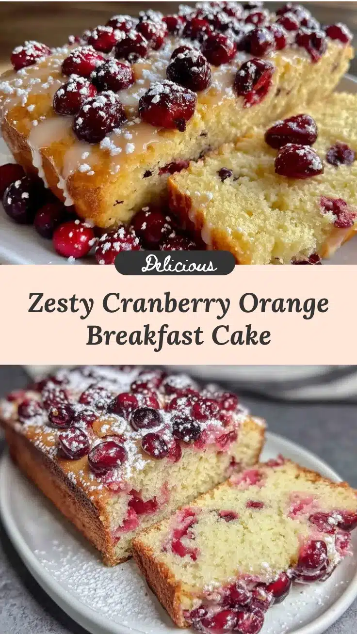 cranberry orange breakfast cake recipe