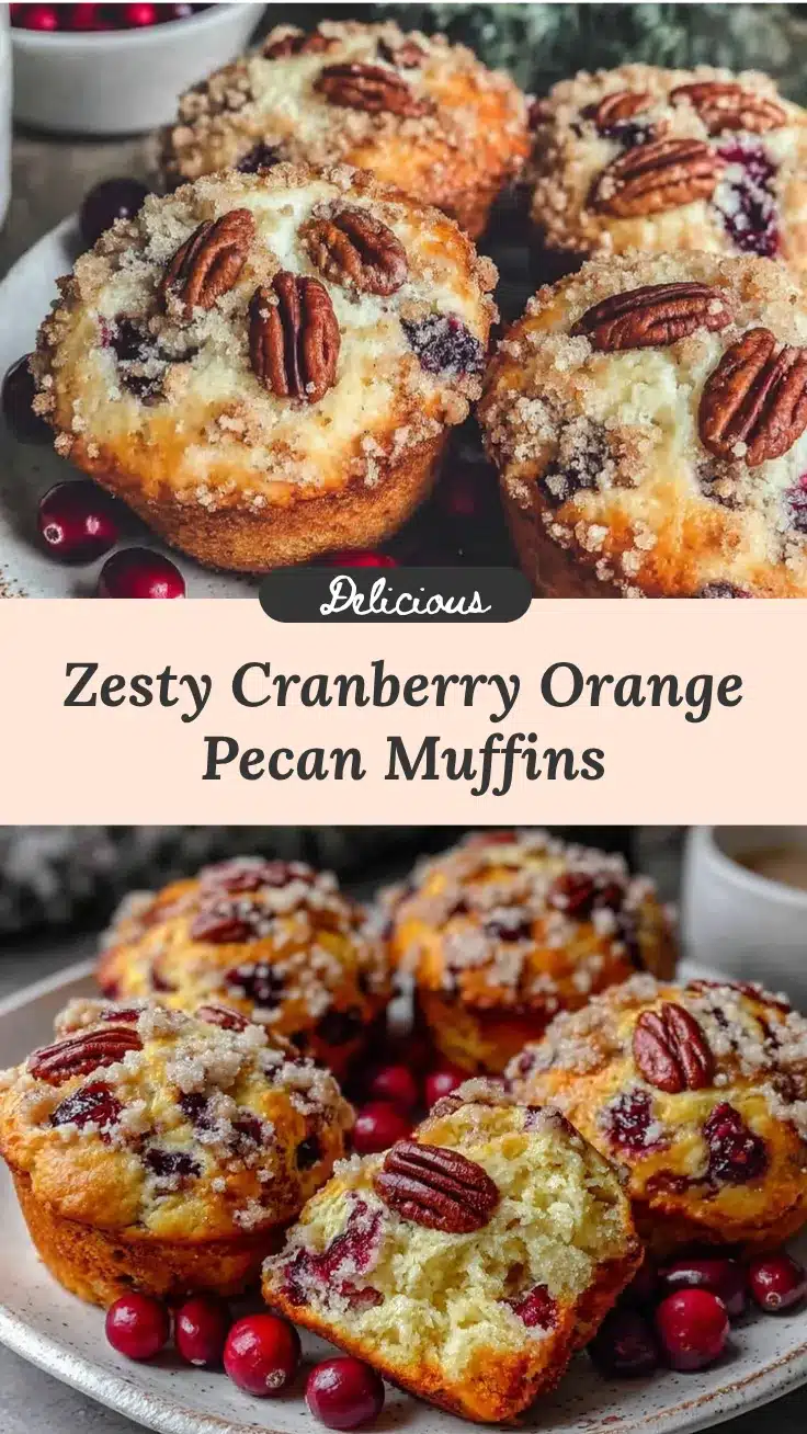 cranberry orange pecan muffins recipe