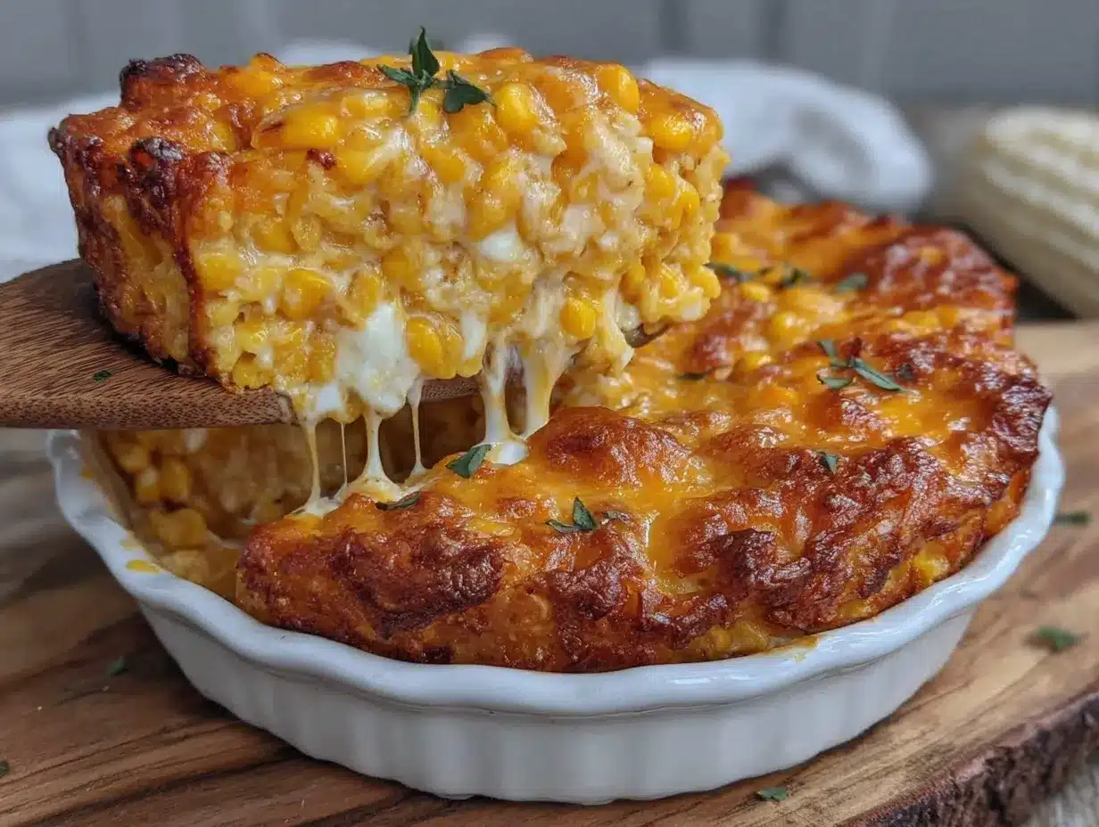 creamy cheesy corn casserole preparation steps