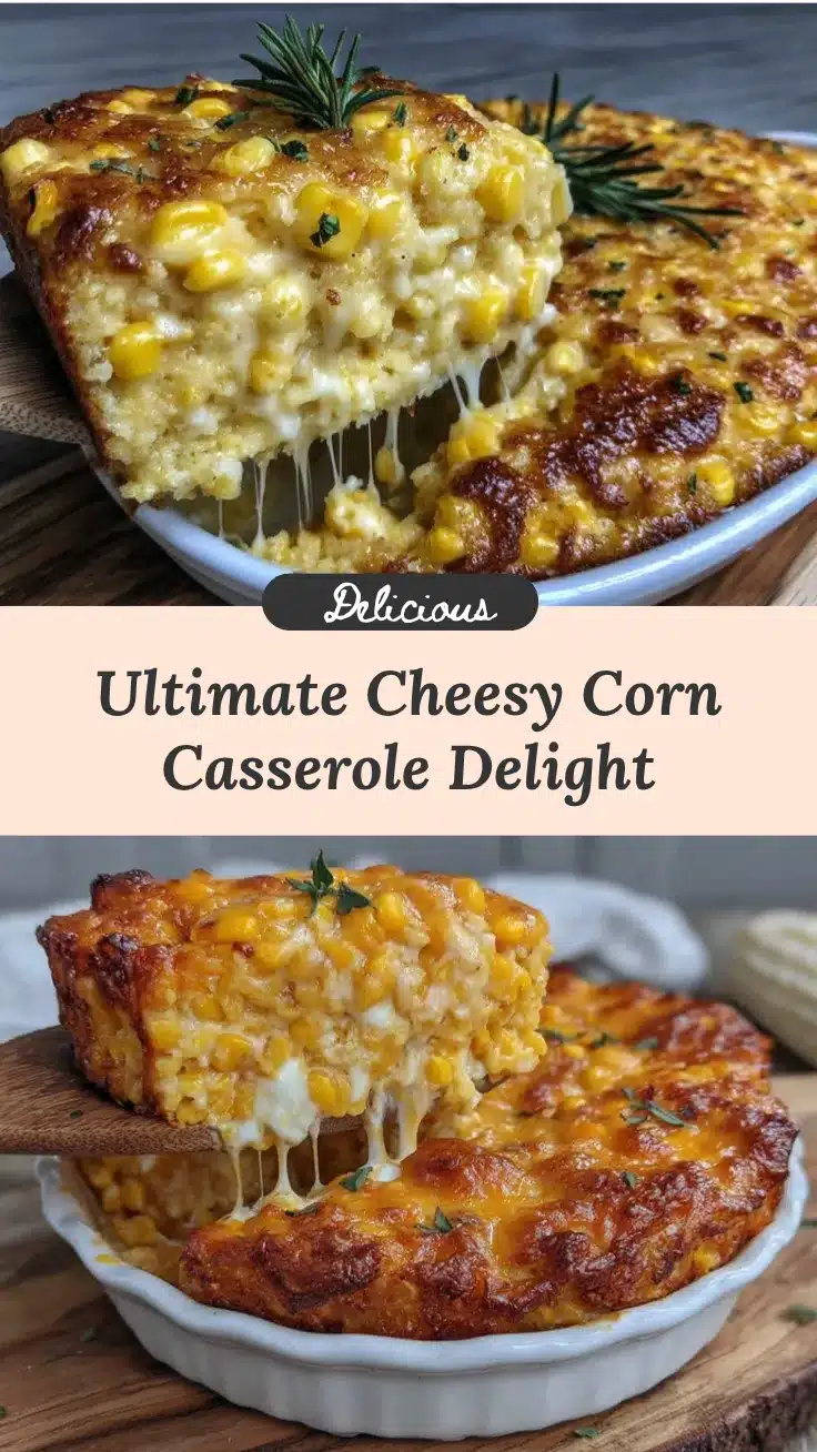 creamy cheesy corn casserole recipe