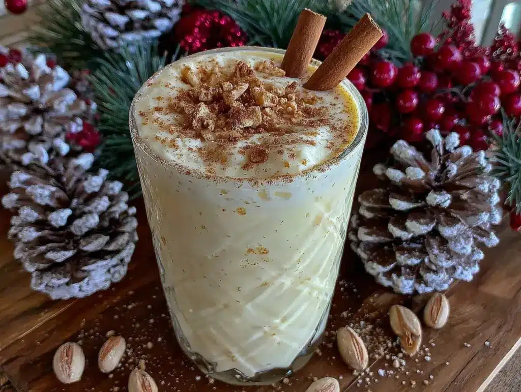 creamy classic holiday eggnog recipe - featured image