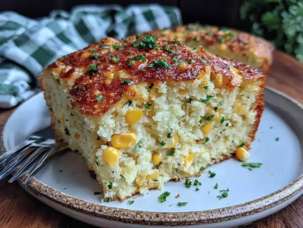 creamy corn casserole recipe - featured image