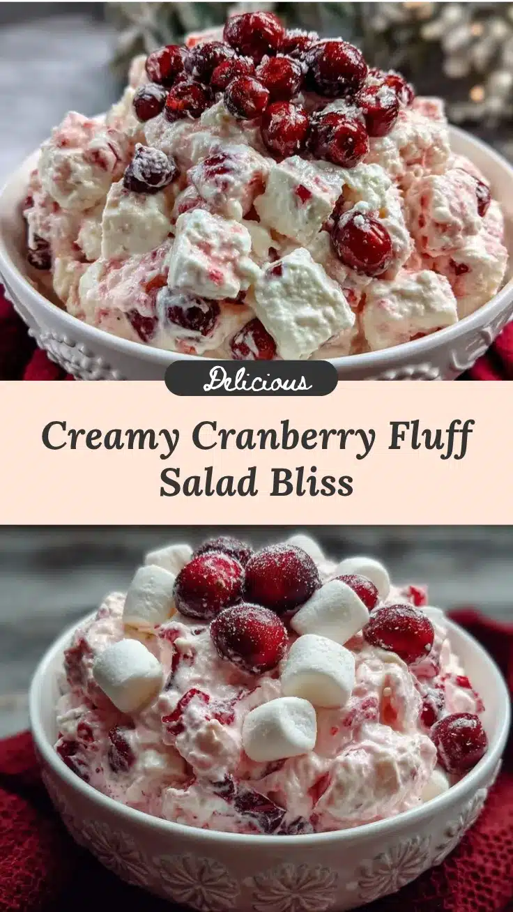 creamy cranberry fluff salad recipe