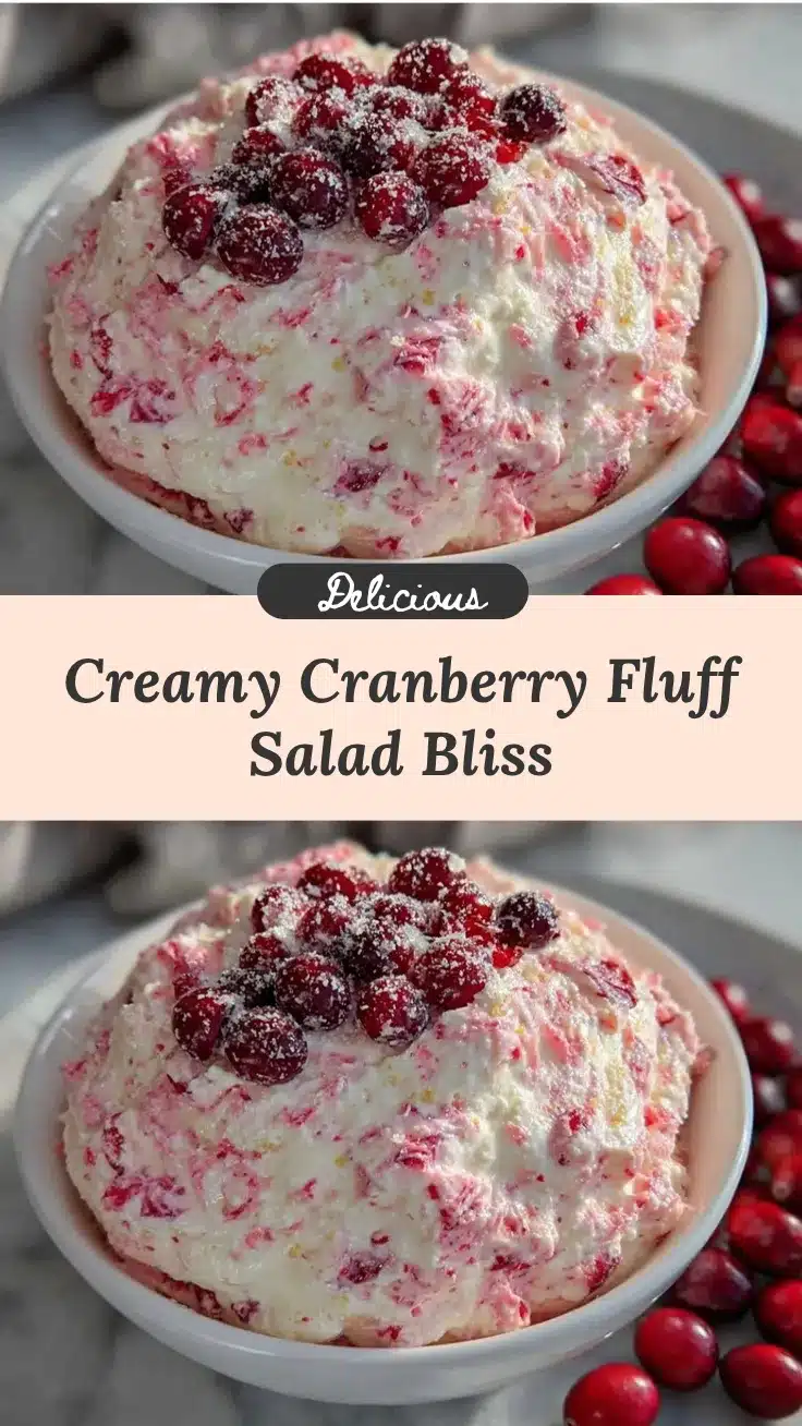 creamy cranberry fluff salad recipe